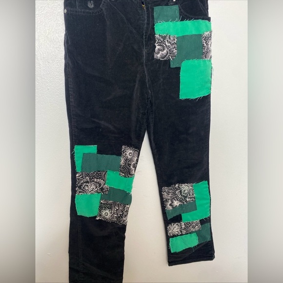 Gloria V. Jeans Missy Senora Corduroy Stretch patchwork Distressed Size 8 - Picture 3 of 12